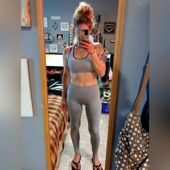 🎈PINK Active🎈BUY 1 GET 1 FREE🎈Seamless Logo Leggings Sz S - Picture 1 of 15